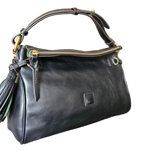 Dooney & Bourke Florentine Black Hobo Shoulder Handbag Excellent Cond - Picture 2 of 13